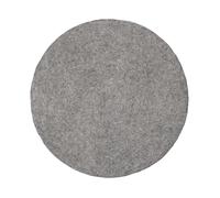 Mono Rond Tapis en feutre Ø 160 cm myfelt Carl (gris chiné) - 7426899632956