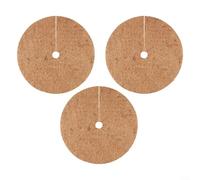 Tapis en fibre de coco - Disques de paillage en fibre de coco naturelle pour pot de fleurs - Pour conserver l'humidité du sol (40 cm)