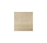 Tapis en fibres naturelles beige, uni, kilim, antidérapant, rectangulaire - House Doctor, Hempi - 250x250 cm