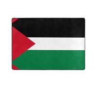 Tapis en flanelle avec drapeau de l'État de Palestine, 203,2 x 147,3 cm, tapis de sol en tissu résistant aux taches, décoration d'intérieur, chambre à coucher, bureau