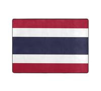 Tapis en flanelle drapeau de la Thaïlande 203,2 x 147,3 cm pour chambre à coucher, tapis de chevet, tapis de table basse, tapis décoratif de salle d'étude