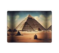 Tapis en flanelle Dreaming of The Pyramids of Khufu - 203,2 x 147,3 cm - Pour chambre à coucher, salon, table basse, salle d'étude