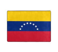 Tapis en flanelle motif drapeau du Venezuela - 203,2 x 147,3 cm - Pour chambre à coucher, salon, table basse, salle d'étude
