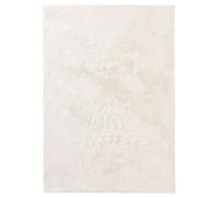 Tapis en fourrure Furry Crème 120x170 cm Salon Rectangulaire Antidérapant Lavable Tapis à poils longs benuta Moelleux Peluche Shaggy Doux