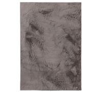 Tapis en fourrure Furry Gris 60x120 cm Salon Rectangulaire Antidérapant Lavable Tapis à poils longs benuta Moelleux Peluche Shaggy Doux
