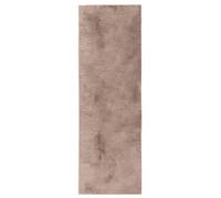 Tapis en fourrure Furry Taupe 80x250 cm Salon Tapis antidérapant Lavable Tapis à poils longs benuta Moelleux Peluche Shaggy Doux