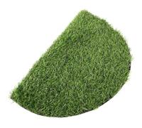 Tapis en Gazon Artificiel Rond Tapis de Décoration de Table en Gazon Synthétique 100% Polyéthylène Anti-Glissant pour Intérieur/Extérieur pour Mariage Fête 1 Pièce