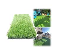 Tapis en Gazon Artificiel,Tapis for Chien en Gazon synthétique Haute densité et réaliste, avec Trous de Drainage, for intérieur et extérieur(1x8m/3x26ft)