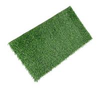 Tapis en Gazon Artificiel Vert, Antidérapant, Découpe Personnalisée | Dos en Caoutchouc avec Trous de Drainage, Aspect Réaliste, pour Chiens, Litière, Noir et Vert