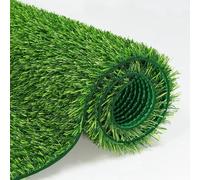 Tapis en gazon synthétique avec trous de drainage et envers en caoutchouc pour une utilisation extérieure respirante et rafraîchissante