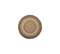 Tapis en jonc de mer marron, rond, uni - Bloomingville, Lenna-malic - Ø150x1 cm