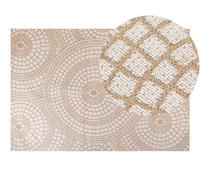 Tapis en jute beige et blanc 160 x 230 cm ARIBA