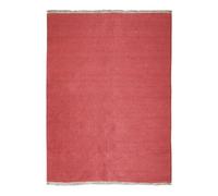 Tapis en jute et coton avec franges terra cotta 160x230 - style bohème
