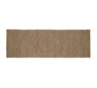 Tapis en jute moderne - vidaXL - 60x200 cm - Gris - Rectangulaire - Lavable en machine - Élégance fait main