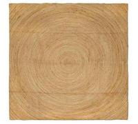 vidaXL Tapis rectangulaire 240 x 240 cm Jute Marron – Moderne, écolo, artisanal