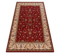 Tapis en Laine, Tapis Traditionnels, pour la Chambre à Coucher, Le Salon Omega Aries Rubis 66x100 cm