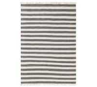 Tapis en matière recyclée Tom Gris/Blanc 160x230 cm Salon Rectangulaire Unicolore Moderne Flottant court benuta Scandinave