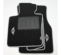 Tapis en moquette sur mesure compatibles avec Mini F55, 5 portes à partir de 2015 - Limited Edition Carbon Inox
