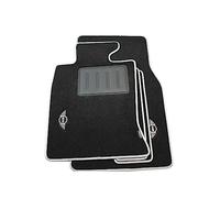 Tapis en moquette sur mesure compatibles avec Mini R56 de 2006 à 2014, Mini R58 Coupé à partir de 2012, Mini R59 Roadster à partir de 2012 - Carbon Inox