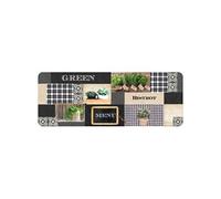 tapis en mousse 45 x 120 cm Green bistrot Douceur d'Intérieur Imprimé