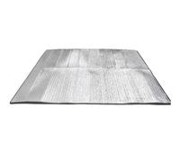 Tapis en Mousse d'aluminium Double Face résistant à l'humidité for extérieur, Tapis Aluminium imperméable et Isolant pour Le Camping ou Les Pique-niques(200X100cm)