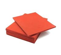 Tapis en mousse de silicone rouge for machine à plastifier - Coussinet résistant aux hautes températures, 1 pièce, planche éponge souple et élastique for le pressage(200x250mm,8mm)