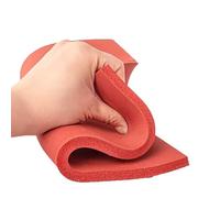 Tapis en mousse de silicone rouge for plastifieuse, plateau pressage éponge ultra-douce, résistant aux hautes températures, 100 x mm | Usage industriel et artisanal(100x100x5mm)