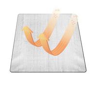 Tapis en mousse et aluminium pour le camping - 200x200 cm Grand Format Isolant - Tapis Thermique pour Tente,Pour campeurs randonnée randonnée sac à dos festival plage salon chambre bureau maison