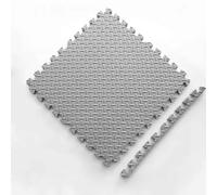 Tapis en mousse insonorisant, revêtement de sol en mousse EVA, dalles de sol emboîtables de 1 cm d'épaisseur, tapis de jeu puzzle, tapis de rampage imperméable et antidérapant(Gray)