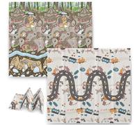 Tapis en mousse pliable 200 x 180 x 1 cm Nukido NK-340 earth-train