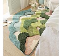 Tapis en mousse stéréo 3D irrégulier, motif fleurs naturelles, marguerites, pour salon, chambre à coucher, décoration esthétique, tapis de sol d'intérieur antidérapant (mousse J, 100,1 x 160 cm)