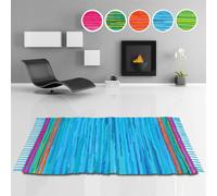 Tapis en patchwork Tonal 160 x 230cm bleu - bleu foncé