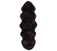 Tapis En Peau De Mouton 60 X 180 Cm Marron
