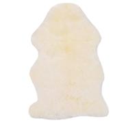 Tapis En Peau De Mouton 60 X 90 Cm Blanc