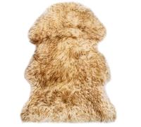 Vloerkleed 60x90 cm schapenvacht gemÃªleerd bruin283877