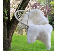 Tapis En Peau De Mouton Écologique Naturel Blanc Décoration Non Traité