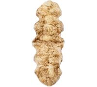 vidaXL Vloerkleed 60x180 cm schapenvacht gemÃªleerd bruin283882 Brun