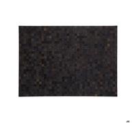 Tapis en peau de vache véritable Mosaïque noire