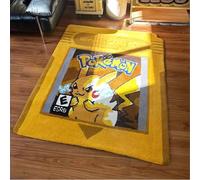 Tapis en peluche au design de cartouche de jeu Pokémon, anime Pikachu Gengar Charizard Mewtwo, tapis de salon, tapis de sol de chambre à coucher, décoration de la maison I