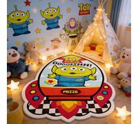 Tapis en peluche Disney Toy Story, dessin animé Buzz Lightyear Alien, tapis de sol doux irrégulier, pour chambre à coucher, salle de bain, paillasson, décoration de la maison c