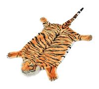 Tapis en Peluche en Forme de Tigre Décoration de Maison 144 cm Blanc vidaXL