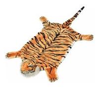 Vidaxl Tapis En Peluche En Forme De Tigre 144 Cm Marron