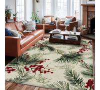 Tapis en pin rustique à poils courts pour salon, chambre à coucher, salle de classe, dortoir, université, décoration de dortoir, 1,8 x 2,7 m, vert