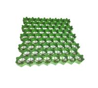 Tapis en Plastique for allée, Base de Gazon synthétique for abri de Jardin, for aménagement paysager en Pente, Parking, 4 grilles = 1 m² (Vert)(5cm-16 Pieces)