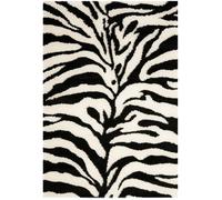 Tapis en polypropylène Blanc/Noir 69 x 152 cm