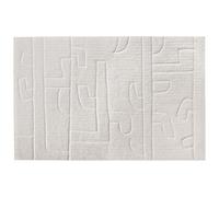 Tapis en relief en laine de Nouvelle-Zélande fait à la main - 160 x 230 cm - 1400g/m2 - Ivoire - CORALIE