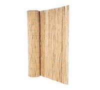 Tapis en roseau Bambussi 200x500cm avec fil vert tressé - Haute protection visuelle en roseau Fabriqué dans l'UE 2m x 5m