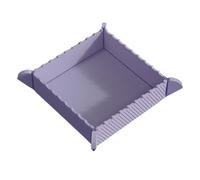 Tapis en silicone et plateau de service 2 en 1 pour chaleur et bureau de qualité alimentaire, facile à nettoyer, économie d'espace, cuisine pour la maison, le camping et le camping-car 060934