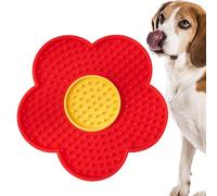 Tapis en silicone motif floral - Tapis d'enrichissement pour animaux de compagnie, tapis à lécher au beurre | Tapis à lécher en silicone sans BPA pour distraire la cage - Tapis de friandises
