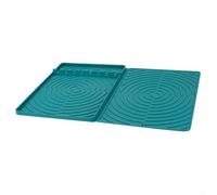 Tapis en silicone parfaitement dimensionné pour contenir tous vos outils essentiels pendant que vous cuisinez à l'extérieur (vert)